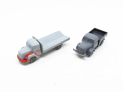 WIKING LOT 2 ANCIENS CAMIONS SANS VITRES - ECHELLE H0 1/87 - Photo 1/4