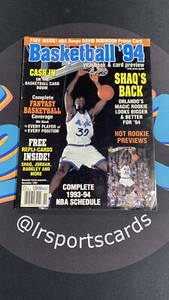 1993 1994 BASKETBALL YEARBOOK & CARD PREVIEW MICHAEL JORDAN CARD SHEET O'NEAL RC