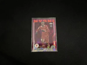 2024-25 Topps Chrome UEFA Soccer Magenta Lava #190 Trey Nyoni 39/75 RC - Imagen 1 de 2