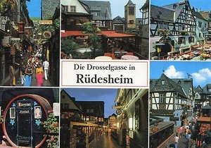 Cartolina d'epoca - Impressioni - Die Drosselgasse in Rüdesheim - Foto 1 di 1