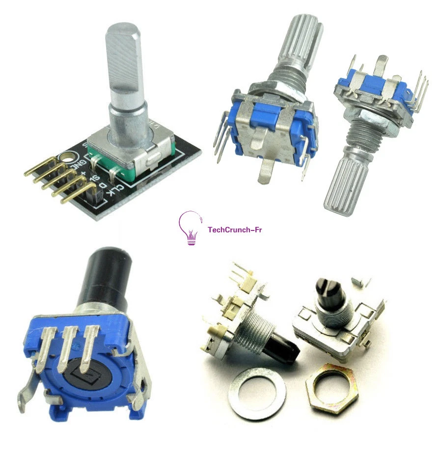 2PCS Rotary Encoder EC12 EC16 EC11 Rotary Encoder Module Brick Sensor F Arduino - Photo 1/1