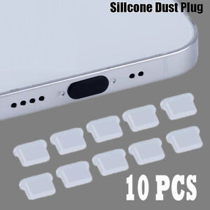 New 10PCS Type-C Dust Cover Silicone Plug Protector for USB Charging Port