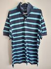 Tommy Hilfiger 2Xl Ttg Xxg Blue Striped Polo Shirt Very Good Used Condition