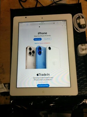 Apple IPAD 2 A1395 16GB UNLOCKED WIFI TABLET IOS 9.7" WHITE - Image 1 of 4