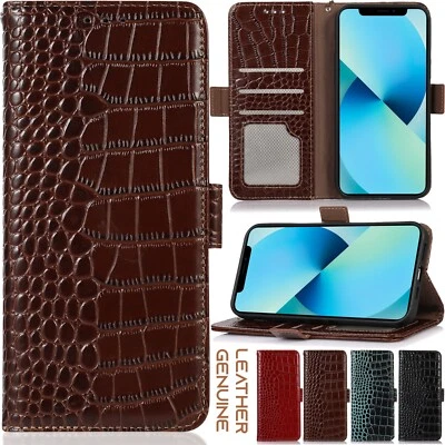 适用于三星 Galaxy S25 S24 Ultra S23 S22 S21+ 钱包式原装真皮保护壳 — 第 1/4 张图片