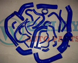 Blue Hose SUPRA MK3 MA70 7MGE 7MGTE Turbo 26pcs for TOYOTA Silicone Radiator - Picture 1 of 6