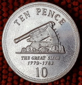 2006 GIBRALTAR 10P The Great Siege 1779-1783 AU COIN  - Picture 1 of 2