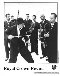 Swing Revival Jump Blues ROYAL CROWN REVUE B&W 8x10 Publicity PHOTO 1995 - Picture 1 of 1