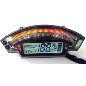 Digital LED LCD Odometer for 1 2 4 Cylinder Motorcycles Motorcycle Speedometer - Picture 1 of 5