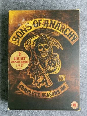 Sons Of Anarchy Seasons 1 & 2 (DVD Box Set 8 Discs, 2009) VGC  - Image 1 of 4