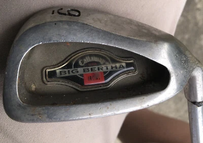 CALLAWAY 1994 BIG BERTHA 9 Iron MEMPHIS 10 UNIFLEX - Needs New Grip - Image 1 of 4