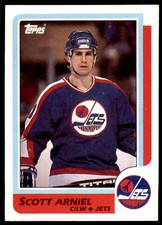 1986-87 TOPPS SCOTT ARNIEL . WINNIPEG JETS #194