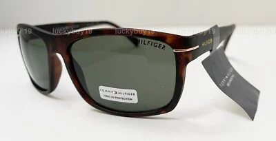 NUEVO CON ETIQUETAS Tommy Hilfiger MP OM639 Marrón Verde Estera Auténticas Hombres Gafas de Sol /1467/ NUEVO Foto 1 de 4