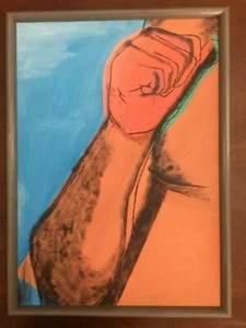 Andy Warhol Muhammad Ali olio su tela cm 50x70 cornice compresa Falso d' autore - Bild 1 von 10
