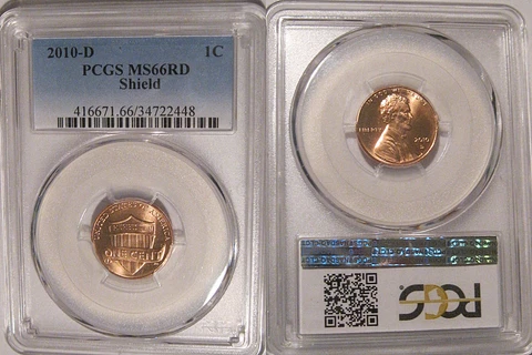 2010 D Lincoln Memorial Cent 1c PCGS MS66RD Cover