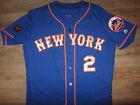 New York Mets Gavin Cecchini Game Used MLB Baseball Majestic Authentic Jersey 44