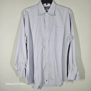 Nordstrom Oberhemd Herren 17 - 36 XL grau gestreift Traditional Fit L/S Knopfleiste - Bild 1 von 10