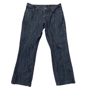 Affliction Ace Men’s Jeans Sz 36 36x28 Slim Straight Button Fly Denim Distressed - Picture 1 of 15