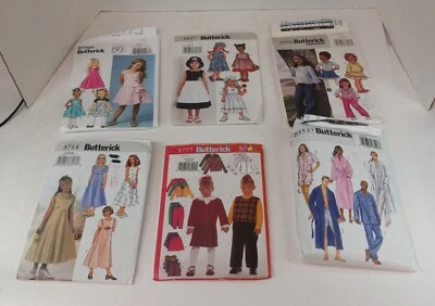 Mixed Lot of 6 Butterick Sewing Clothing Patterns 5 Children, 1 Adult Pre-Owned - Image 1 of 4