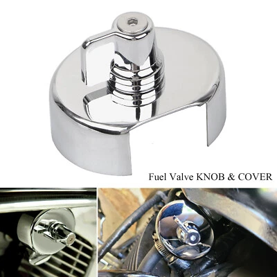 Для Honda VT1100 Shadow Spirit ACE Aero Sabre ХРОМИРОВАННЫЙ ПЕРЕКЛЮЧАТЕЛЬ И КРЫШКА для топливного клапана - Изображение 1 из 4