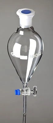 GLASSCO Scheidetrichter konische Form nach DIN/ISO 4800 mit PP Stopfen