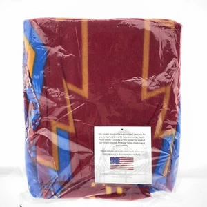 Running Strong for American Indian Youth Fleece Throw Lap Blanket 33x48.5 New! - Picture 1 of 4