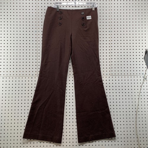 Pantaloni abito da donna marrone lana Tory Burch taglia 8 adatti 32x33 5 casual business