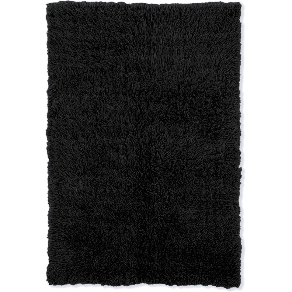 New Flokati 1400grams Black 2.4 x 4.3, Rug - Image 1 of 1