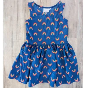 Hanna Andersson Rainbow Blue Girls Swim Dress US 8 130cm (k8) - Picture 1 of 3