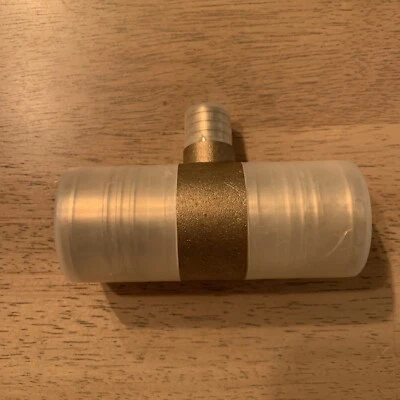 Zurn QQT884GX 2 X 2 By 3/4 Inch Barbed Brass Reducing Tee For PEX Crimp Fittings - Image 1 of 4