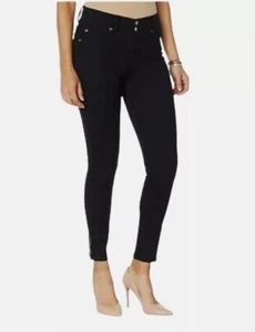 IMAN City Chic Average 360 Slimming Skinny Jean Ankle Zipper Black New - Picture 1 of 4