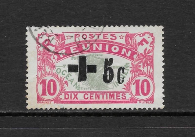 REUNION SCOTT B1 USED VF - 1915 5 + 10c SEMI-POSTAL ISSUE - Image 1 of 2