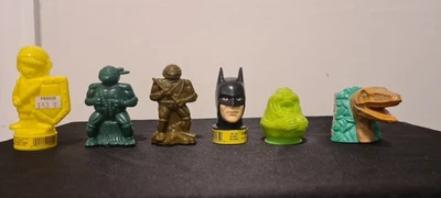 Vintage 1989 1990 Lot of 6 Zelda Link Batman Tmnt Candy Gum Dispensers Slimer  - Image 1 of 4