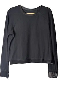 NUEVO SIN ETIQUETAS - Top Sofía Coral Mujer Talla XL Malla Negro Texturizado Cuello Redondo Hecho en EE. UU. - Imagen 1 de 10