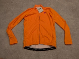 Castelli Jacket Mens Medium Thermal LS Jersey Full Zip Cycling Windbreaker Bike - Picture 1 of 8