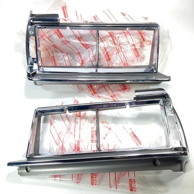 Par de bisel y carcasa de faros delanteros Toyota Corona RT132 RT133 1980-1983 Foto 1 de 4