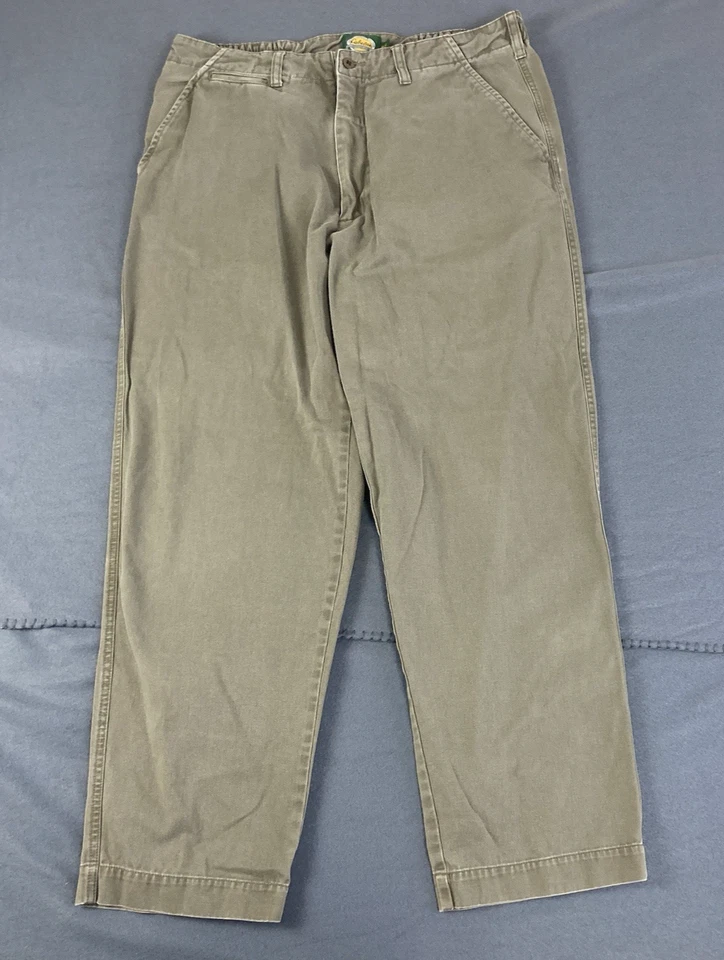 Брюки мужские Cabela's 36x32 (подходит 34x29) оливково-зеленые прямые штанины рабочая одежда для улицы - Изображение 1 из 4