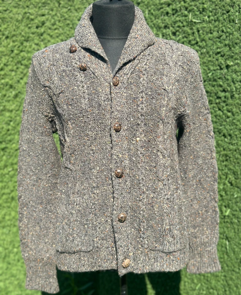 RRL Ralph Lauren Merino Wool Cashmere Indigo Cardigan Handcrafted Size XL - Image 1 of 4