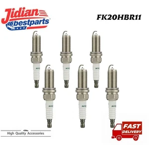 6PCS FOR LEXUS/TOYOTA IS GS LS 90919-01249 FK20HBR11 3473 SPARK PLUGS - Picture 1 of 6
