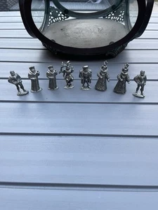 Ancestors Co. Pewter Miniature Figures King Queen Bishop Jester - Picture 1 of 7