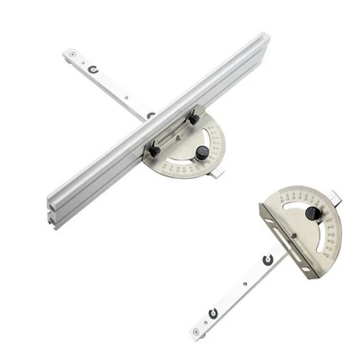 Woodworking Miter Gauge with Adjustable Angle and Track Stop Accessories - Image 1 of 4