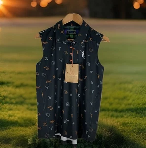 NWT Rare William Murray Golf Tito’s Shirt Sleeveless Medium Black Women’s - Picture 1 of 9