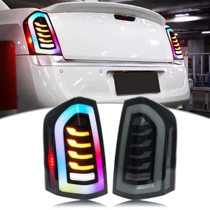 LED RGB Tail Lights for Chrysler 300 300C 300S 2011-2014 Rear Lamps Assembly - Foto 1 di 5