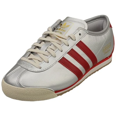 Adidas Donna Italia 70s Fashion Trainers Argento Rosso - 38 EU - Immagine 1 di 4