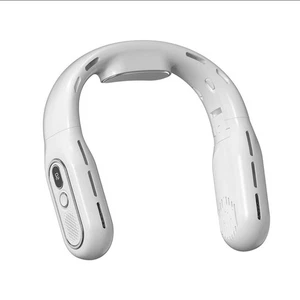 Leaf Less Portable Digital Display Folding Neck Hanging Fan - Picture 1 of 6