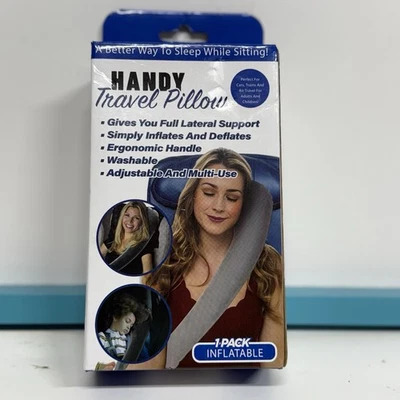 Handy Travel Pillow Inflatable New In Package Neck Support - Image 1 of 3
