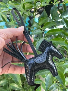 Echtes Alligatorleder Pferd für Tasche - Leder Pferd Anhänger - Geschenk für Sie - Bild 1 von 8