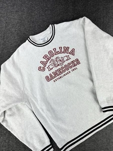 Felpa Vintage Champion South Carolina Gamecocks Unisex XL Grigio Reverse Weave - Foto 1 di 7
