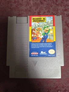Mario is Missing (NES, 1993) Authentic Label Has 1 Minor Corner Issue See Pics  - Bild 1 von 5