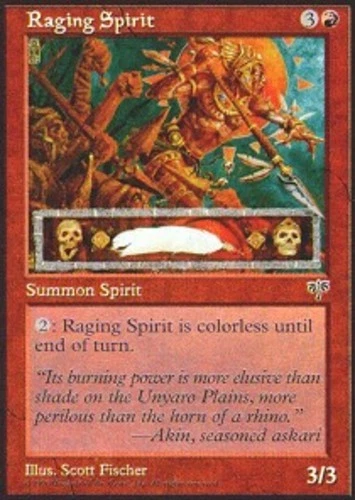 Raging Spirit - Mirage # MTG Magic The Gathering - Image 1 of 1